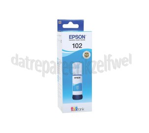Foto van Epson Inktcartridge Ecotank 102 Cyan Epson Ecotank ET-Serie 2700, 2750, 3700, 3750, 4750 