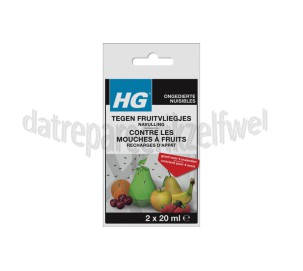 Foto van HG Navulling HGX Fruitvliegjesval Navulling 2x 20ml 