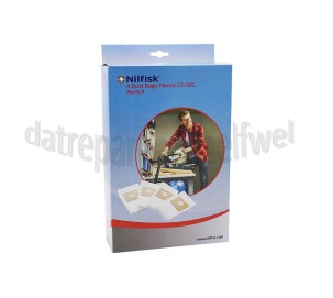Foto van Nilfisk Stofzuigerzak Fleece stofzuigerzakken 22/30 Liter Multi II Nat/droogzuiger 