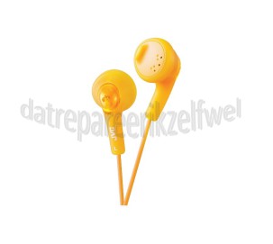 Foto van JVC Hoofdtelefoon Gumy, In Ear met krachtig geluid Oranje met 1 meter snoer 