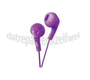 Foto van JVC Hoofdtelefoon Gumy, In Ear met krachtig geluid Paars met 1 meter snoer 