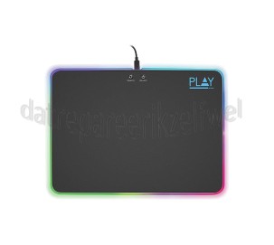 Foto van Play Matje Gaming muismat met RGB-verlichting Geschikt voor alle gaming muizen 