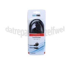 Foto van Easyfiks Netvoedingskabel Voedingskabel C5, 230V, 10 Amp 1,5 Meter, 3x1mm2 