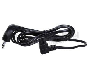 Foto van Easyfiks Netvoedingskabel Voedingskabel C7 haaks, 230V 2 Meter, 2x0.75mm2 Zwart 