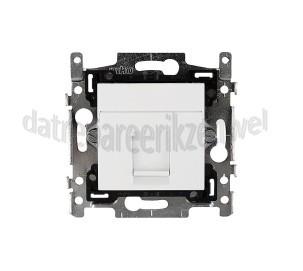 Foto van Hirschmann Einddoos Datawandcontactdoos RJ45 CAT6A IDC1000M BE 2 CP White 