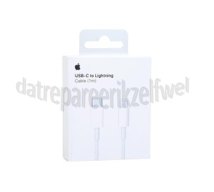 Foto van Apple Lightning cable USB-C naar Lightning kabel, wit 1m Apple 8-pin Lightning connector 