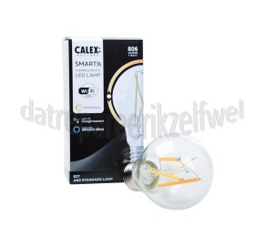 Foto van Calex Ledlamp Smart LED Standaardlamp A60 E27 Filament Clear 220-240V, 7W, 806lm, 1800-3000K 