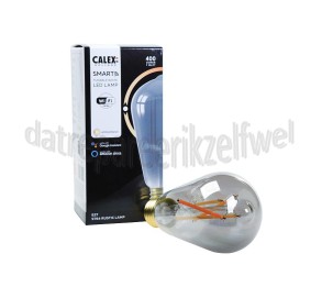 Foto van Calex Ledlamp Smart LED Filament Rustic Smokey lamp ST64 220-240V, 7W, 400lm, 1800-3000K 