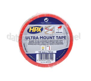 Foto van HPX Tape Ultra Mount Transparant Bevestigingstape, 19mm x 10 meter 
