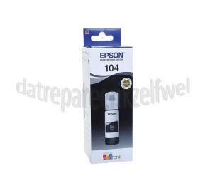 Foto van Epson Inktcartridge Ecotank 104 Black Epson Ecotank ET-Serie 4700, 2720, 2710, 2721, 2711 