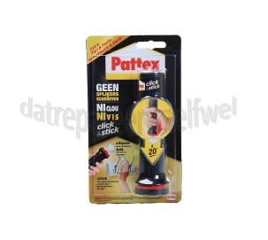 Foto van Pattex Lijm Geen spijkers en schroeven, Click&Stick Alle materialen, alle omstandigheden 