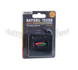 Foto van Tester Batterijtester AAA,AA,C,D,9V,knoopcellen 