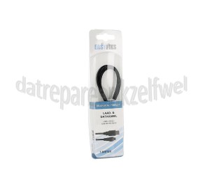 Foto van Easyfiks USB Kabel Zwart, 100cm Micro USB 