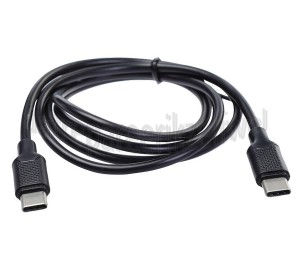 Foto van Easyfiks USB Kabel zwart, 100 cm usb C naar usb C 18 watt 18W Snel laden 