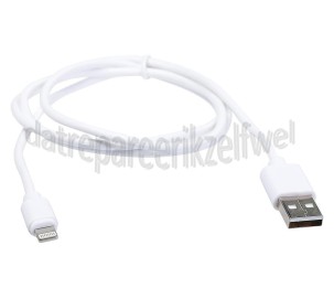 Foto van Easyfiks USB Kabel wit, 100 cm 8-pin naar usb A 8-pin connector 