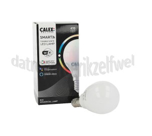 Foto van Calex Ledlamp Smart LED Kogellamp P45 E14 CCT RGB 220-240V, 4,9W, 470lm, 2200-4000K 