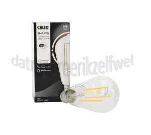 Foto van Calex Ledlamp Smart LED Rustieklamp ST64 E27 Filament Clear 220-240V, 7W, 806lm, 1800-3000K 