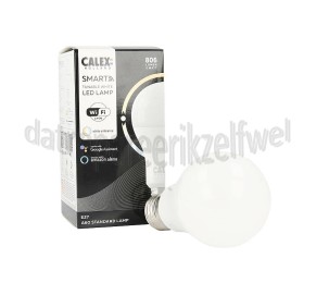 Foto van Calex Ledlamp Smart LED Standaardlamp A60 E27 CCT 220-240V, 9,4W, 806lm, 2200-4000K 