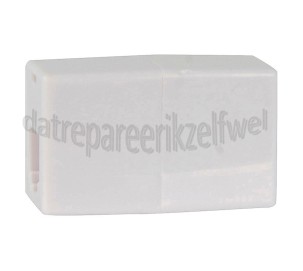 Foto van Easyfiks Telefoon Koppelstuk RJ11 6p4c Contra Female - RJ11 6p4c Contra Female, wit 