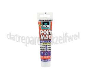 Foto van Bison Lijm Polymax, transparant, 115gr tube Lijmen, Monteren, Afdichten 