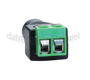 Foto van Adapter Voedingsstekker 5.5 x 2.1 mm Female Schroefaansluiting 