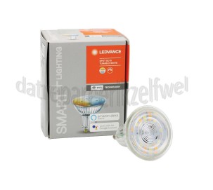 Foto van Ledvance Ledlamp Smart+ Wifi Spot Reflectorlamp Tunable White GU10, 5W, 2700K-6500K, Dimbaar 