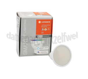 Foto van Ledvance Ledlamp Smart+ Wifi Spot Reflectorlamp Multicolour GU10, 5W, 2700K-6500K, Dimbaar 