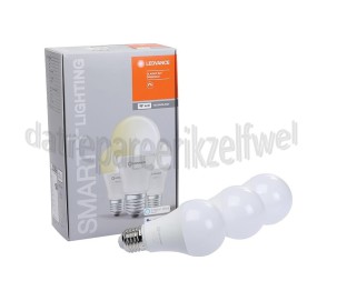 Foto van Ledvance Ledlamp Smart+ Wifi Classic A60 Multipack 3 stuks E27, 9W, 2700K, Dimbaar 