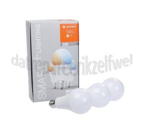 Foto van Ledvance Ledlamp Smart+ Wifi Classic A100 Tunable White Multipack 3 stuks E27, 14W, 2700K-6500K, Dimbaar 