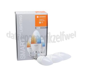 Foto van Ledvance Ledlamp Smart+ Wifi Classic Kaarslamp Tunable White 3 Pack E14, 5W, 2700K-6500K, Dimbaar 