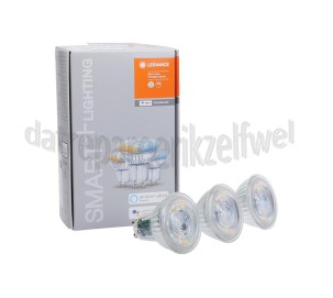Foto van Ledvance Ledlamp Smart+ Wifi Spot Reflectorlamp Tunable White 3 Pack GU10, 5W, 2700K-6500K, Dimbaar 