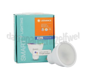Foto van Ledvance Ledlamp Smart+ Bluetooth Spot Reflectorlamp Multicolour GU10, 5W, 2700K-6500K, Dimbaar 