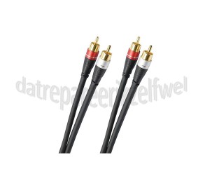 Foto van Oehlbach Tulp Kabel Excellence Audio RCA kabel Vergulde connectoren, 2 meter 