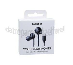 Foto van Samsung Headset In-Ear Headset Type C, Zwart Hoofdtelefoon, afstandsbediening 