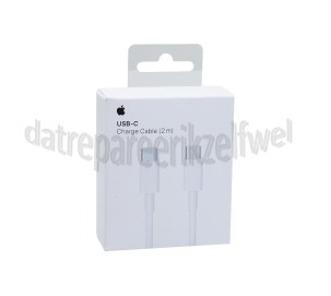 Foto van Apple USB Kabel USB-C Oplaadkabel, 2 meter, wit laden en gegevensoverdracht 