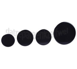 Foto van AEG Branderdeksel Set van 4 stuks, zwart 