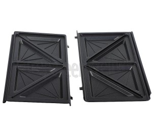 Foto van DeLonghi Plaat Grillplaten, set SW12, SW13 
