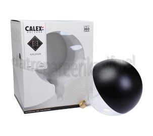 Foto van Calex Ledlamp LED XXL G200 Kopspiegel Zwart E27 6W 360Lm 1800K Dimbaar 