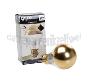 Foto van Calex Ledlamp LED A60 Kopspiegel Goud E27 4W 180Lm 1800K Dimbaar 