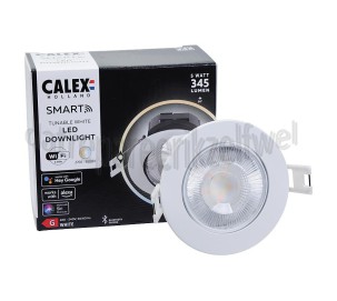 Foto van Calex Ledlamp Smart Wifi CCT Downlight IP21, 2700-6500K 