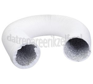 Foto van Slang 150 mm wit -PVC+ALU-10mtr 