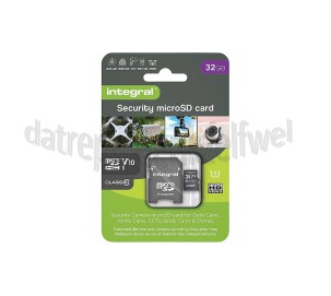 Foto van Integral Memory card Security Micro SD 4K V30 UHS-1U3 A1 Class 10 32 GB Dash Cam en beveiligingscamera 