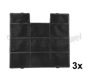 Foto van Inventum Filter Koolstoffilter, 3 stuks AKP9000, AKE9004, AKB9004, 