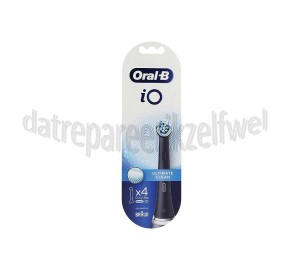 Foto van OralB Tandenborstelset iO Ultimate Clean Black, 4 stuks Oral B iO 