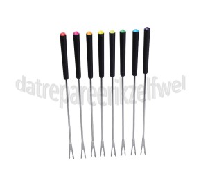 Foto van Tefal Vorkje Fondue vork, 8 stuks EF100010, WK302013, TA500012 