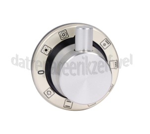 Foto van Knop Ilve G3030608, 504-2, RVS/zwart G303/06/08, VTA96, PDE100MP, TD90LMP 