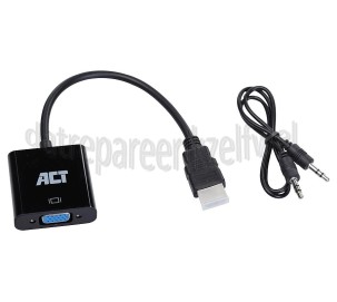 Foto van ACT Converter HDMI A Male - VGA Verloopkabel 0,15 meter 