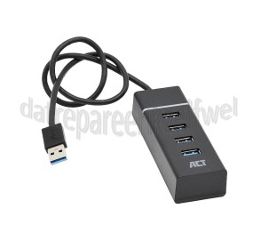 Foto van ACT Hub 4 Poorts USB Hub USB 3.0, Zwart 