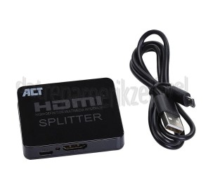 Foto van ACT Splitter HDMI splitter 4K resolutie 3840x2160, HDMI 1.4 