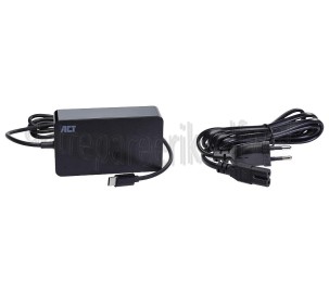 Foto van ACT Adapter Laptoplader 65W Universeel, USB Type-C 